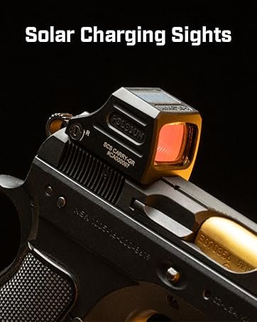 HOLOSUN HE510C-GR / HS510C Multi-Reticle 2 MOA Dot & 65 MOA Circle Open Reflex Sight for Long Guns -